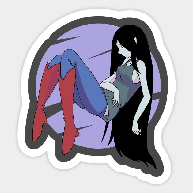 Floating Marceline Sticker by Seoteltrut